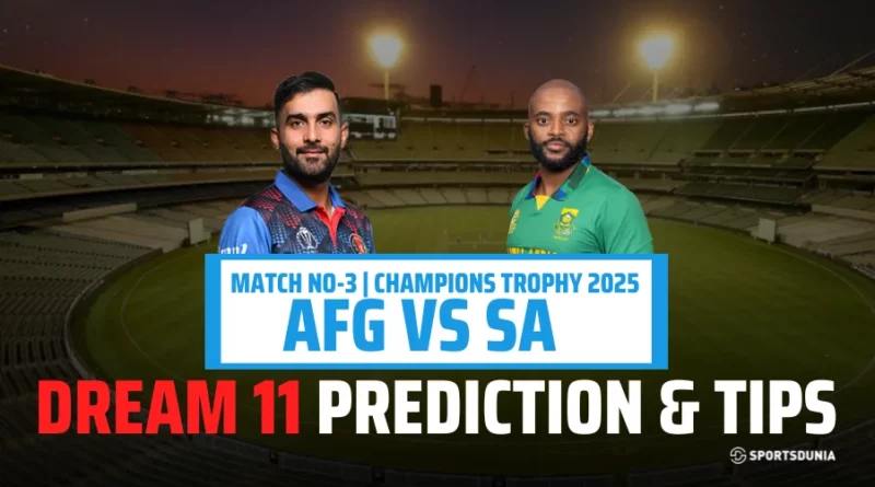 Afghanistan vs South Africa  Dream11 Prediction