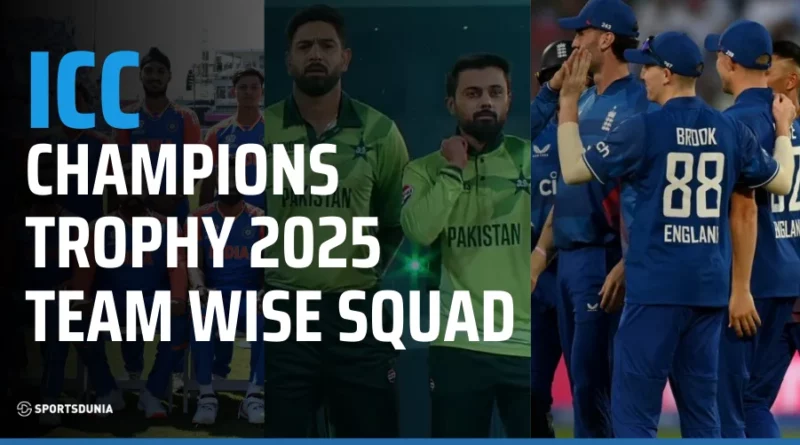 ICC Champions Trophy 2025 Teams