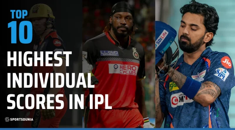 Highest Individual Scores in IPL