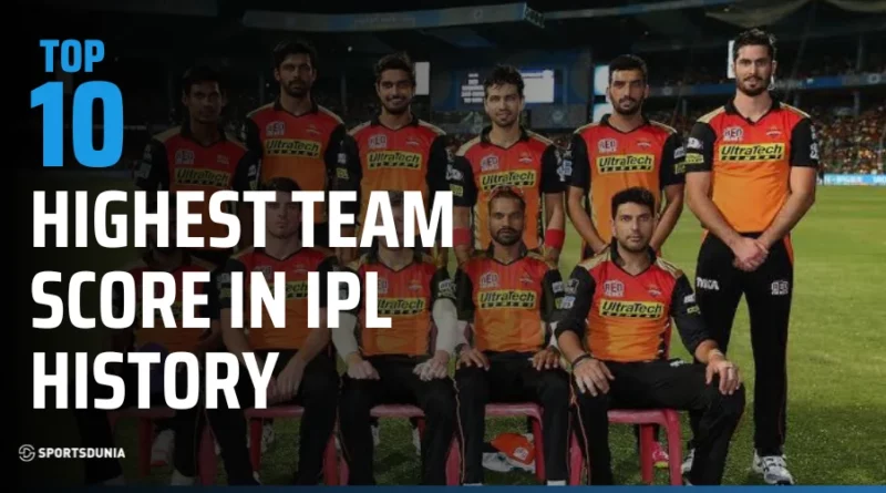 Highest Team Score in IPL