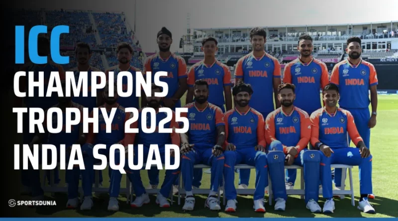 Champions Trophy India Squad 2025