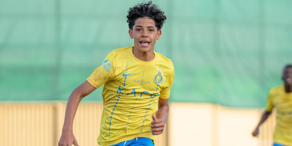 Cristiano Jr. in action for Al-Nassr