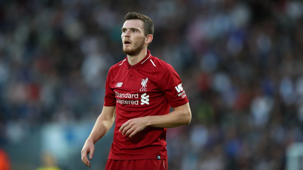 Andy Robertson in action