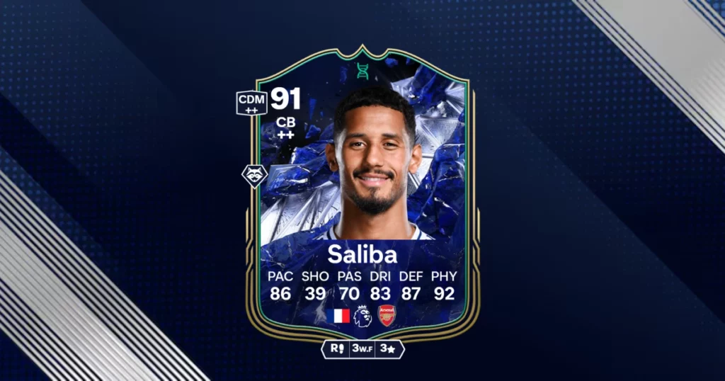 William Saliba in EA FC 25