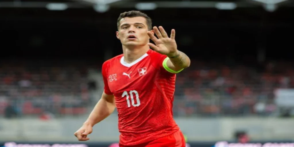 Granit Xhaka (Image Credits- X- @SurvivorPrimm)