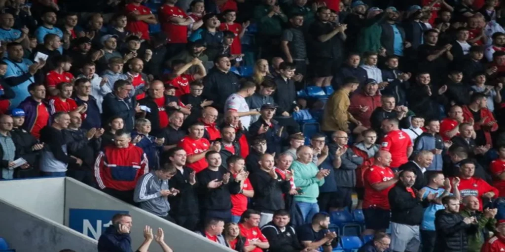 Wrexham FC crowd (Image Credits- X- @Wrexham_AFC)