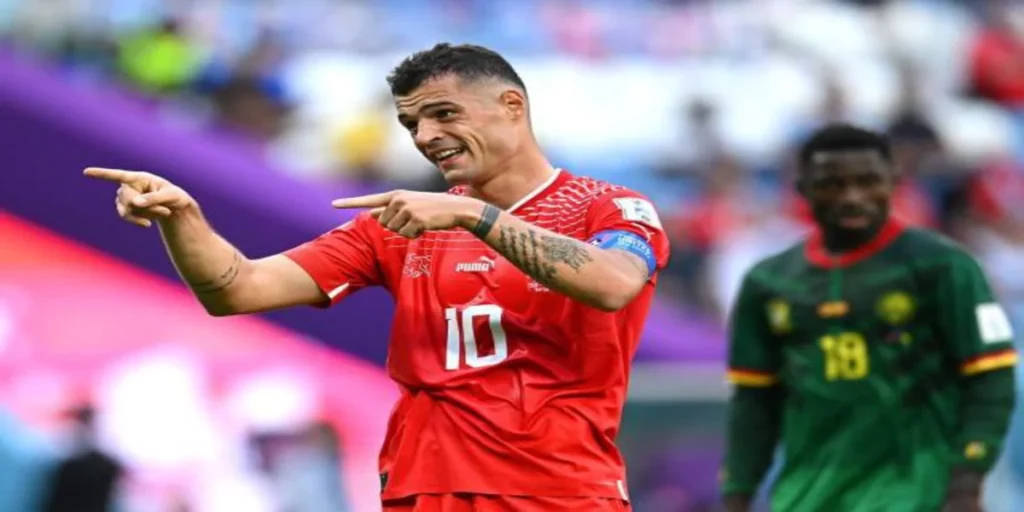 Granit Xhaka (Image Credits- X- @SurvivorPrimm)