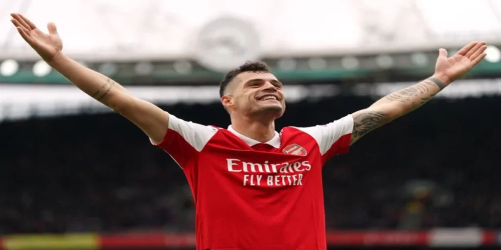 Granit Xhaka (Image Credits- X- @AFC_Grey)