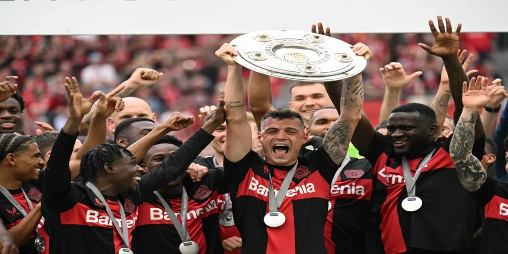 Granit Xhaka (Image Credits- X- @bayer04_en)