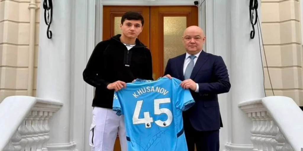Abdukodir Khusanov (Image Credits- X- @Qara_voy )