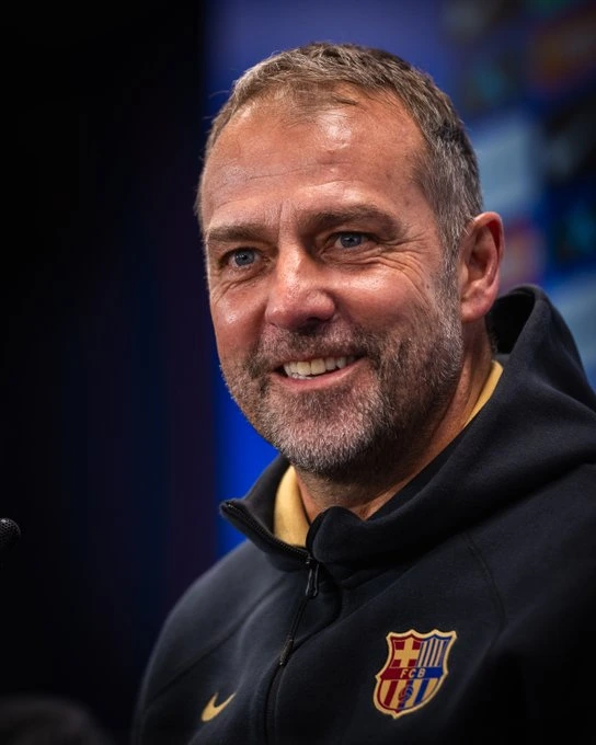 Barcelona manager Hansi Flick.