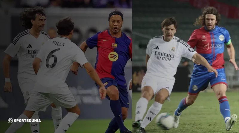 When will FC Barcelona Legends play against Real Madrid Legends in India?