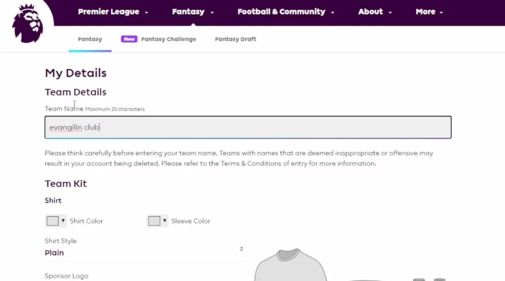 How to Change FPL Team Name