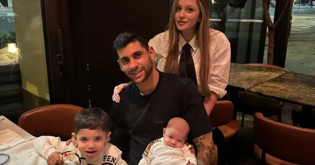 Cristian Romero and his family