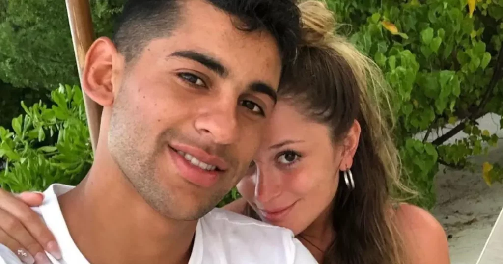 Cristian Romero and his wife Karen Cavaller