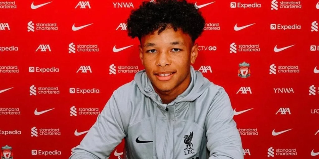 Trent Kone-Doherty after signing his contract
