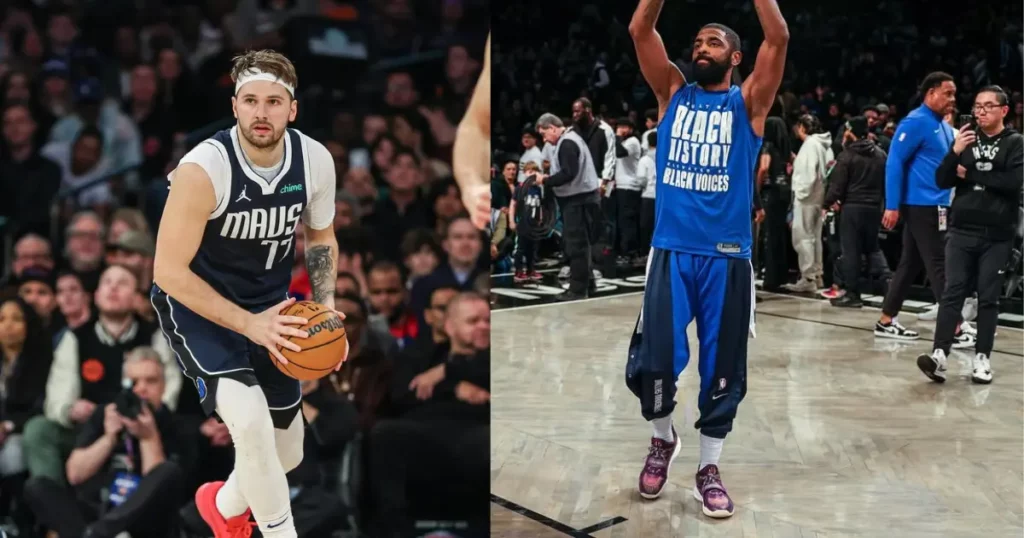 Luka Doncic and Kyrie Irving