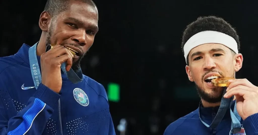 Kevin Durant and Devin Booker