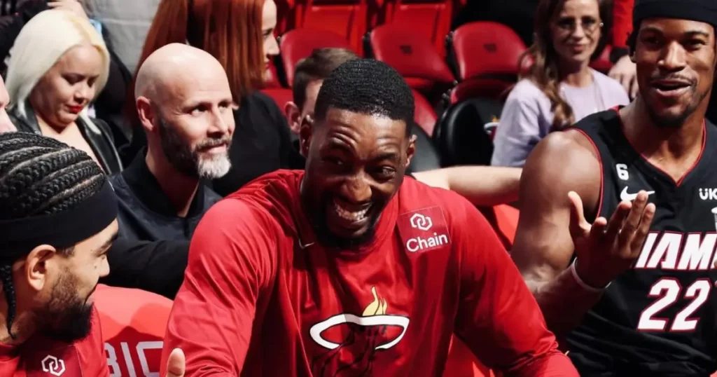 Jimmy Butler and Bam Adebayo