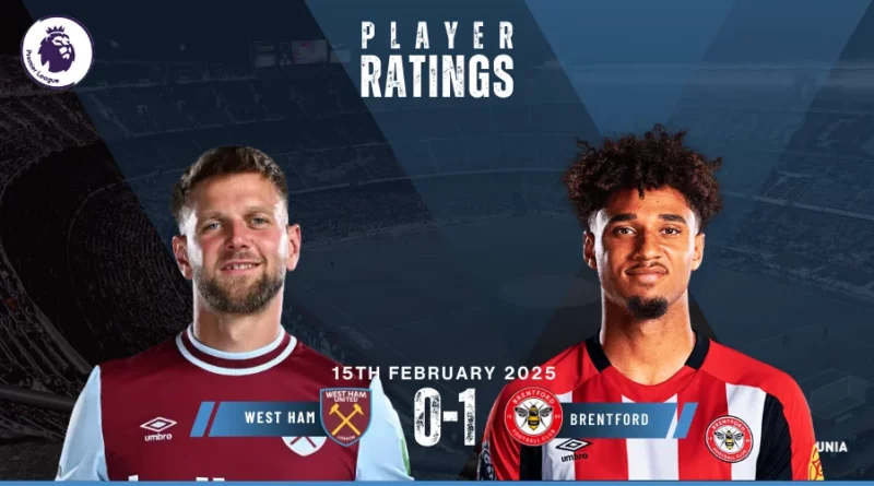 West Ham vs Brentford Player Ratings | Premier League, February 15, 2025