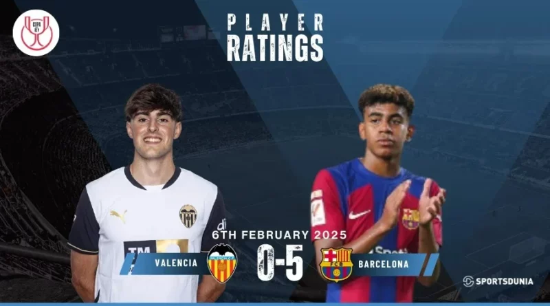 Valencia vs Barcelona player ratings
