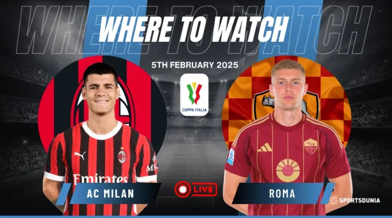 Where to watch AC Milan vs Roma