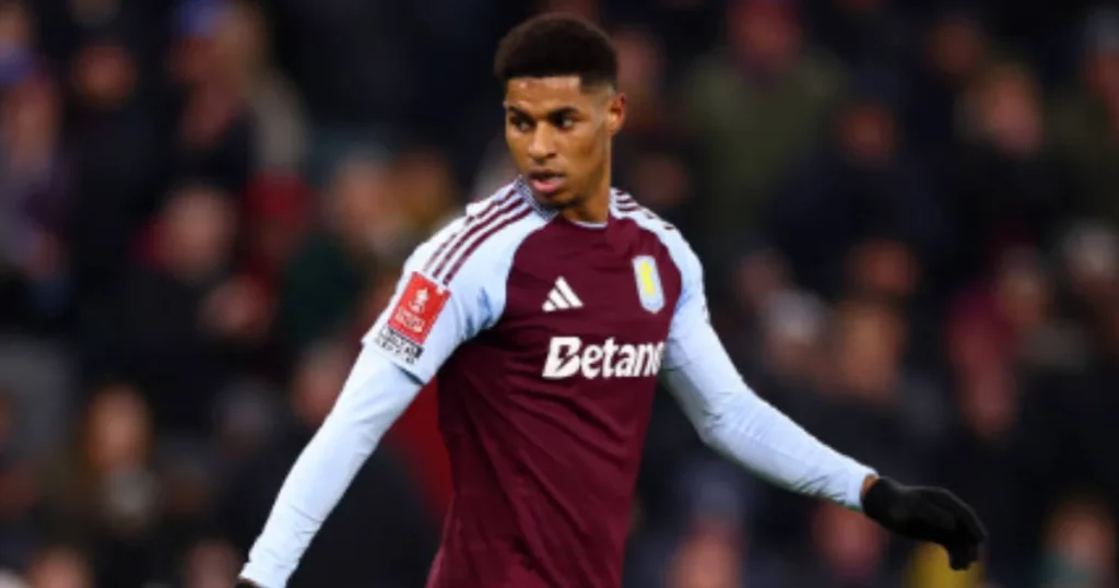 Marcus Rashford of Aston Villa