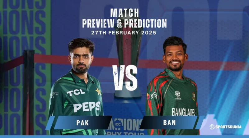 PAK vs BAN Match Prediction