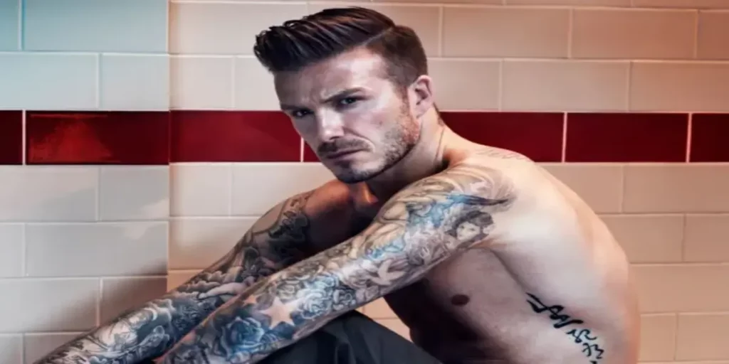 David Beckham's Right Arm tattoos (Image Credits- X - @90sfootball)