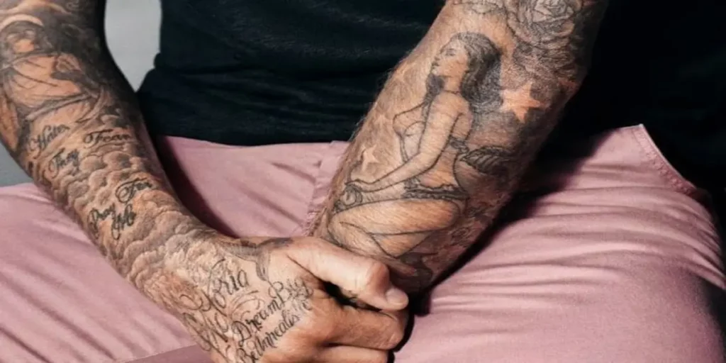David Beckham's Tattoos (Image Credits- X- @PinkBoutiqueUK)