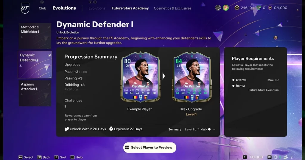 EA FC 25 Dynamic Defender 1 Evolution