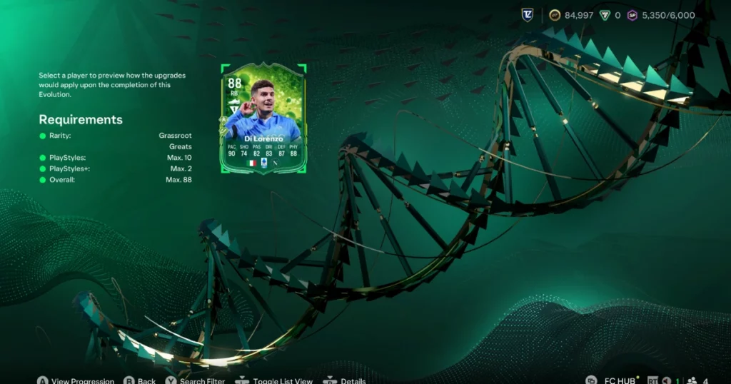 EA FC 25 Grassroot Growth Evolution