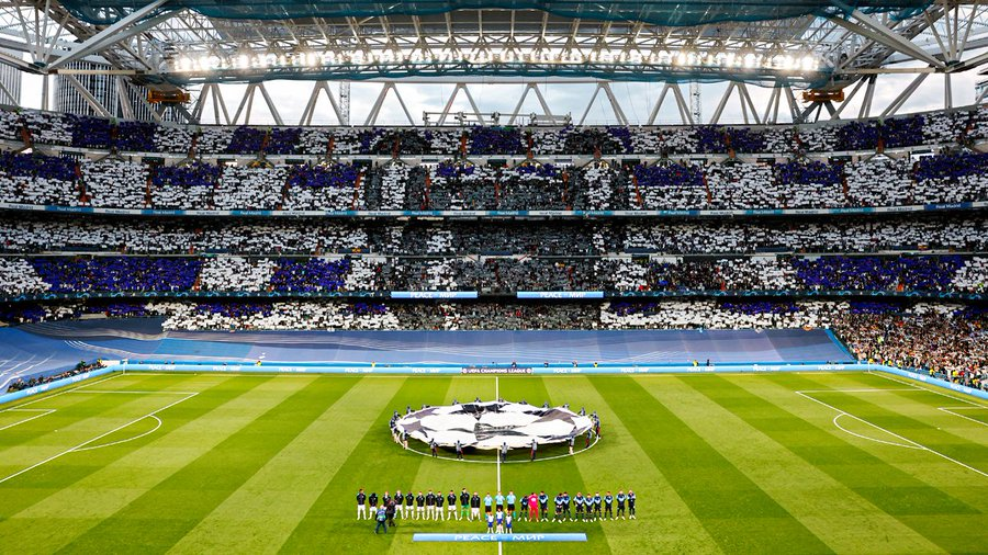 Santiago Bernabeu hosting a Champions League game