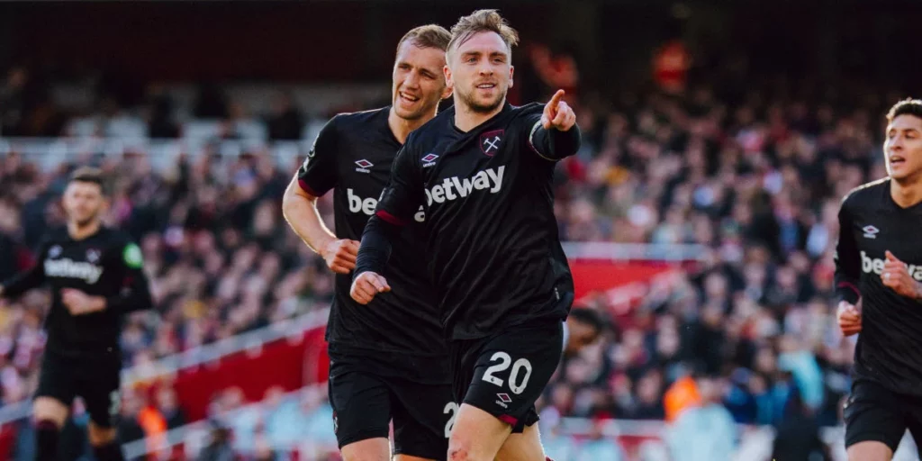 Jarrod Bowen scored his 50th Premier League goal and was one of the best rated players in Arsenal vs West Ham Player Ratings