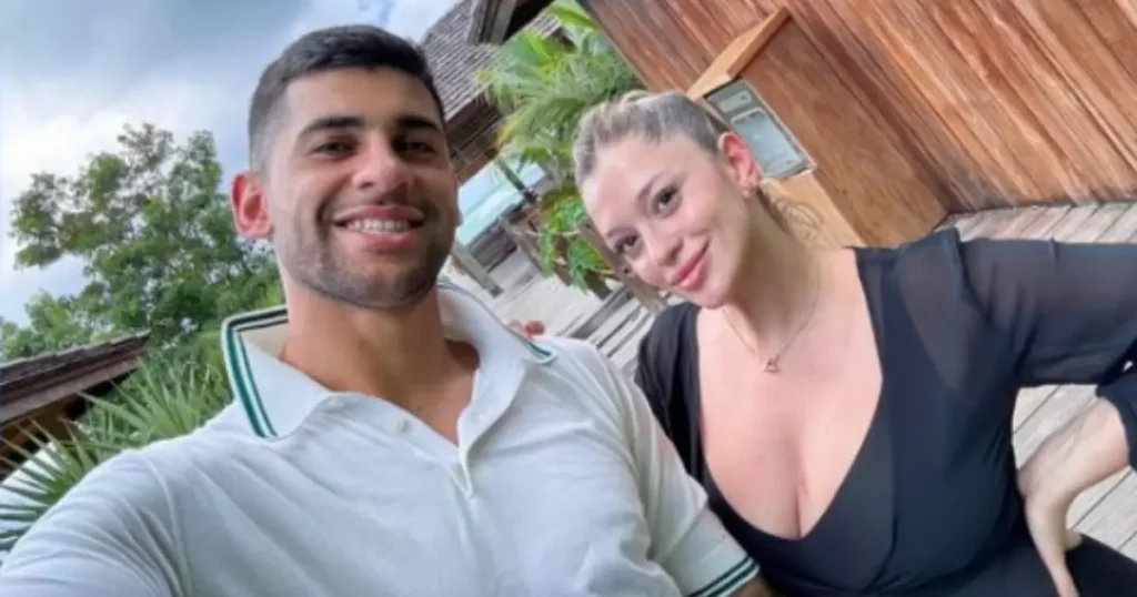 Cristian Romero and his wife Karen Cavaller