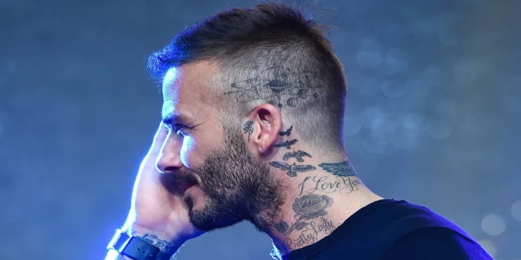 David Beckham's Head Tattoos (Image Credits -X - @TerriGa05344252)