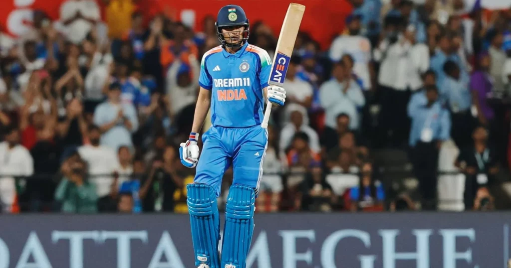 Shubman Gill for India