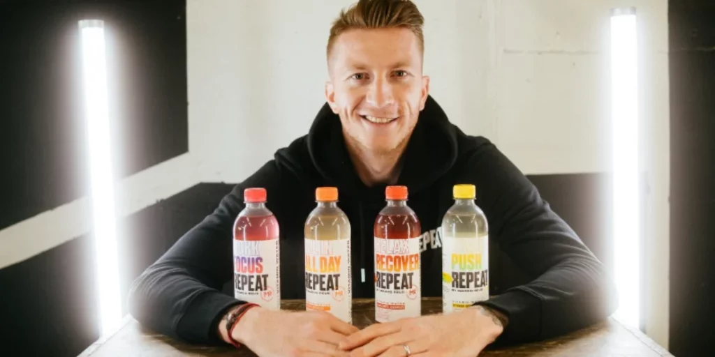 Marco Reus with his brand Repeat