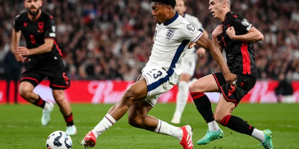 Miles Lewis-Skelly who was the best-rated player in England vs Albania Player Ratings scoring the winner
