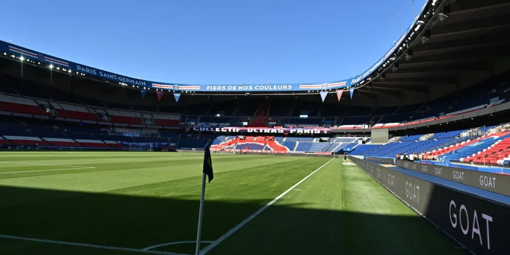 The modern Parc des Princes stadium