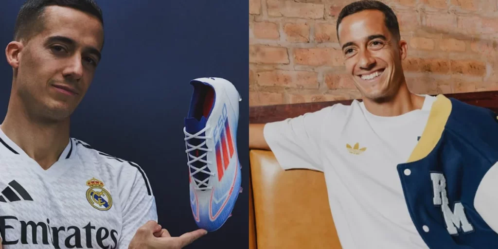 Lucas Vazquez signing a contract extension with Real Madrid.