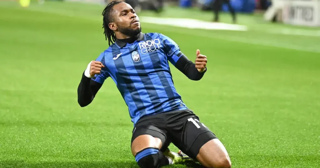 Atalanta's Ademola Lookman celebrates