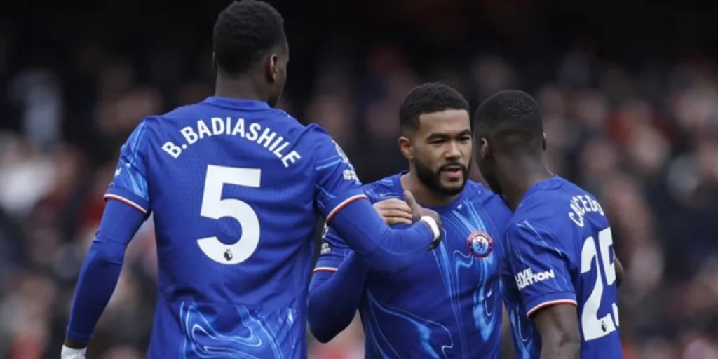 Chelsea players in action