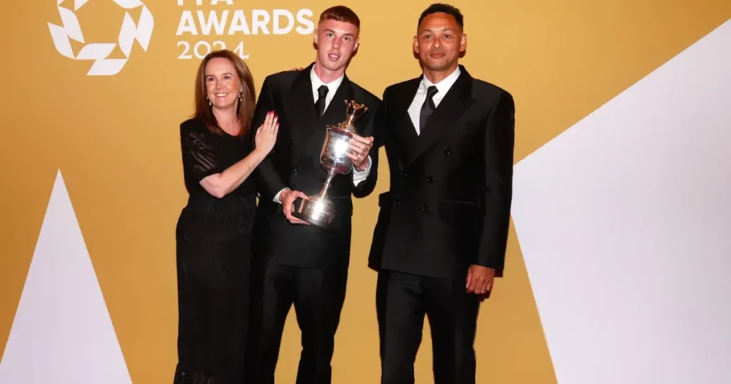 Cole Palmer and his family