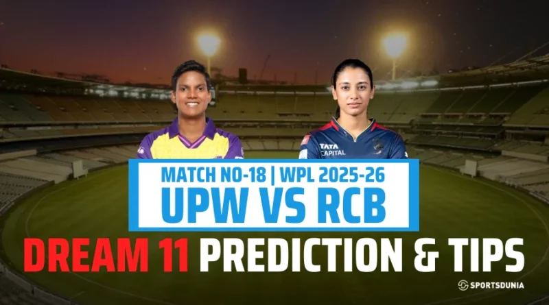 UPW W vs RCB W Dream11 Prediction