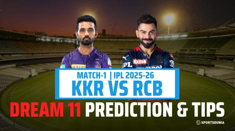 KKR vs RCB Dream11 Prediction