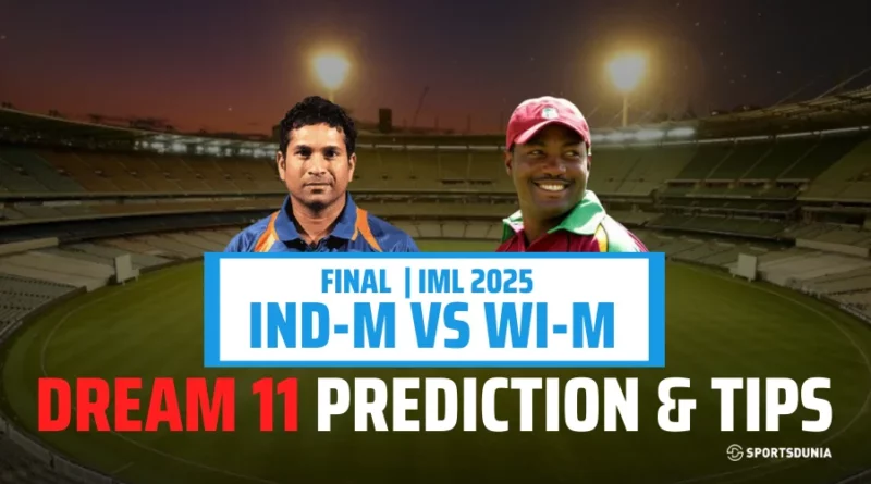 IND-M vs WI-M, Dream11 Prediction