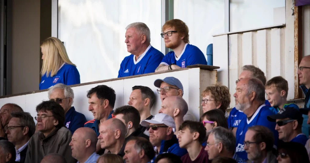 Ed Sheeran, Ipswich Town Owner with 1.4% courtesy of Gamechanger 20 Ltd