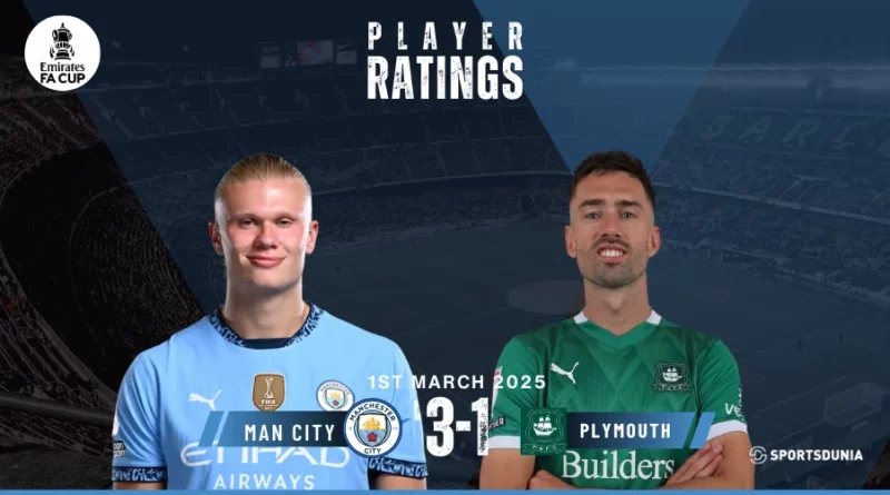 Manchester City vs Plymouth Argyle Player Ratings