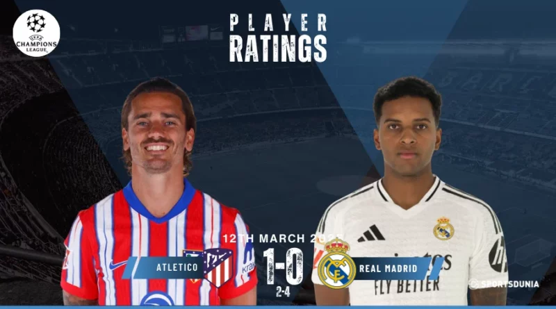 Atletico Madrid vs Real Madrid Player Ratings